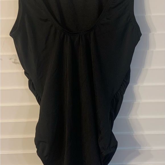 Instant Figure Modest High Neck One-Piece Swimsuit Size 10 - Picture 7 of 8